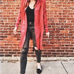 Pink satin duster top from Primark